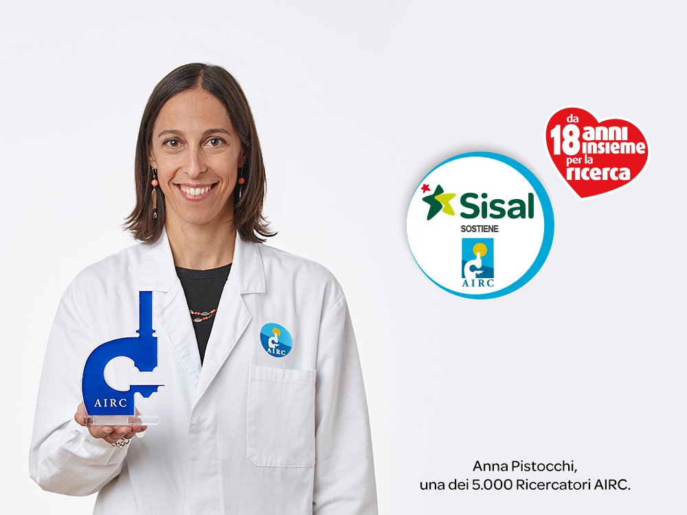 Sisal al fianco di AIRC per sostenere la ricerca contro il cancro. Fino al 12 novembre aperta la raccolta fondi nelle ricevitorie della rete Sisal.