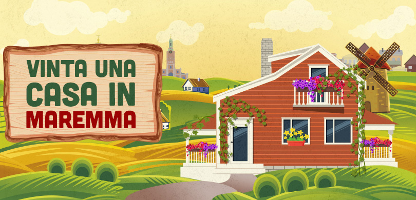 Vinta a Grosseto (GR) una casa + 200.000€ subito con VinciCasa, il gioco Sisal che ti premia con la casa che vuoi tu.