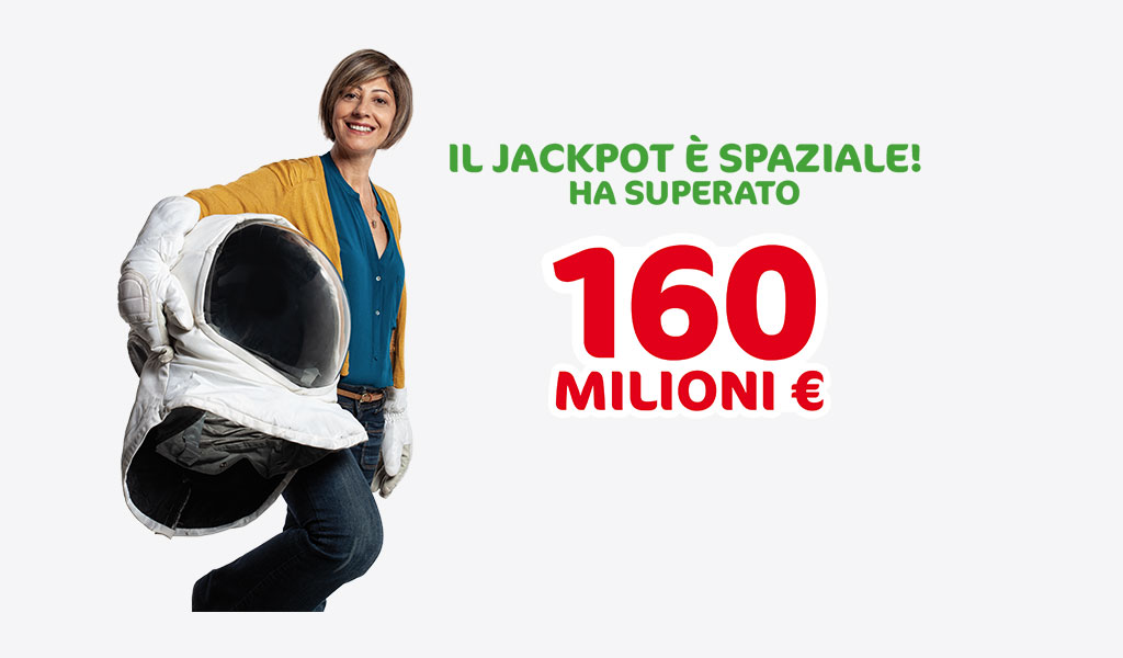 Il SuperEnalotto ha il Jackpot più alto al mondo, con 167 milioni di euro in palio e il secondo premio nella storia del gioco più amato dagli italiani.