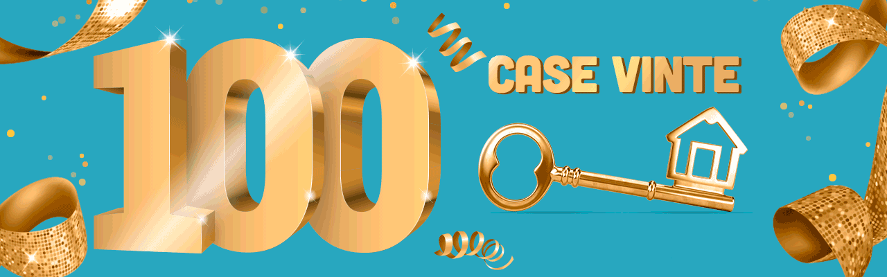 VinciCasa ha esaudito, fino ad oggi, il sogno di 100 vincitori. La 100esima casa di VinciCasa è stata assegnata durante il concorso n. 168 a Pagani (SA).