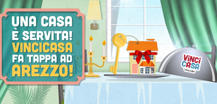 Vinta a Arezzo (AR) una casa + 200.000€ subito con VinciCasa, il gioco sisal che ti premia con la casa che vuoi tu!