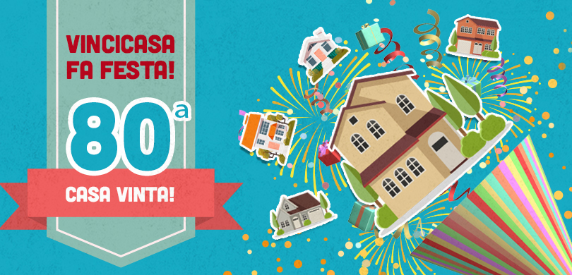 VinciCasa: Vinta a San Giorgio ionico (TA) una casa + 200.000 subito con VinciCasa, il gioco Sisal che ti premia con la casa che vuoi tu! Estrazione quotidiana a soli 2 euro.