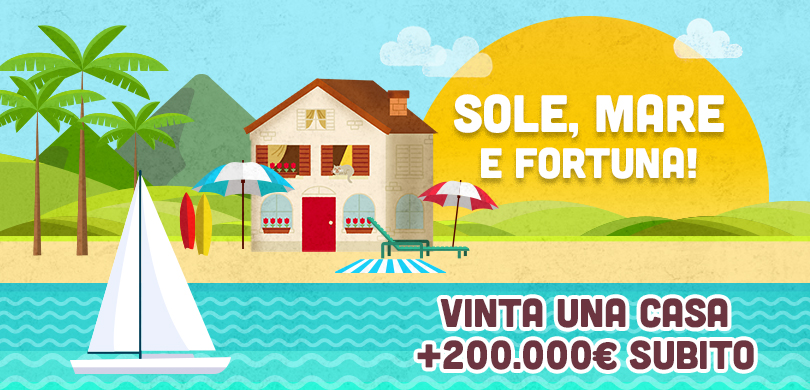 Vinta a Montecatini Terme (PT) una casa del valore di 500mila euro con VinciCasa, il gioco Sisal che ti premia con la casa che vuoi tu! Estrazione quotidiana a soli 2 euro.