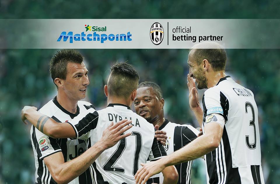 Sisal Matchpoint diventa Official Betting Partner della Juventus per la stagione 2016 -2017.