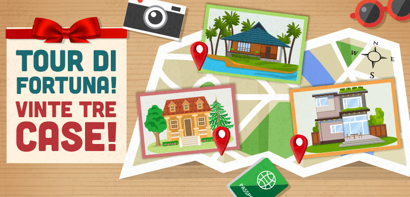 Vinti a Tirano (SO) e a Milano (MI) due premi, ognuno da una casa + 200.000€ subito con VinciCasa, il gioco sisal che ti premia con la casa che vuoi tu!