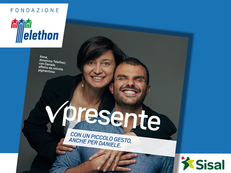 Sisal al fianco della Fondazione Telethon per combattere le malattie rare. Un mese di raccolta fondi fino al 17 dicembre nelle ricevitorie della rete Sisal.